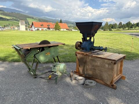 Kreissäge, Mühle, Dreschmaschine (Gurtantrieb)