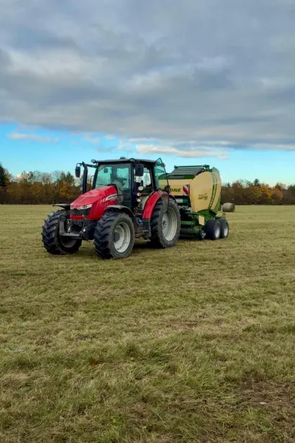 Rundballen pressen und wickeln Krone Fortima V1800MC