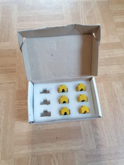 6 Schleifschuhe gelb, Schwamborn Betonschleifer
