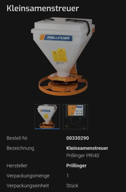 Kleinsamenstreuer