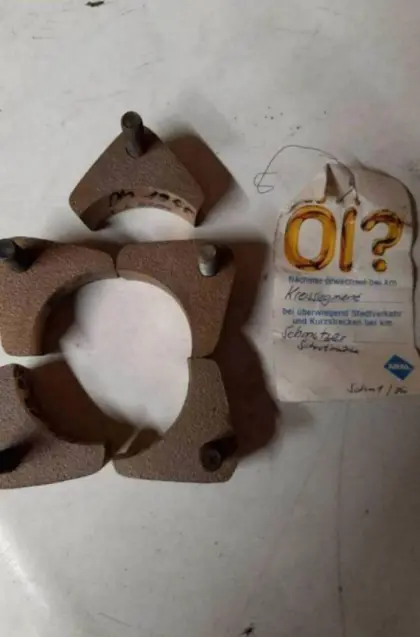 Segmenthalter Messing für Schmotzer Schrotmühle
