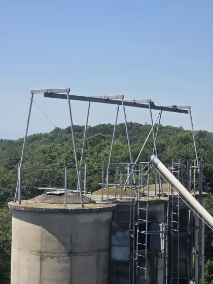 Kranbahn für Hochsilo