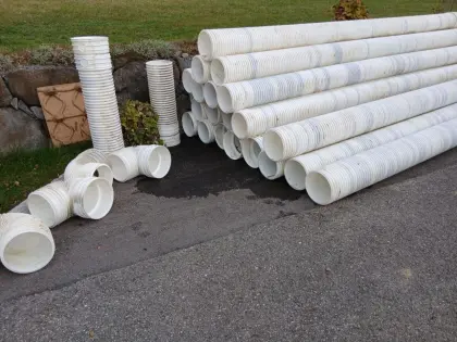 90-Grad-Bögen für PP-Mega-Rohre 300 mm