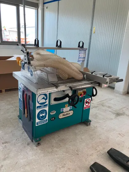 Wadkin AGS 400 Industrie-Tischkreissäge inkl. Absaugung