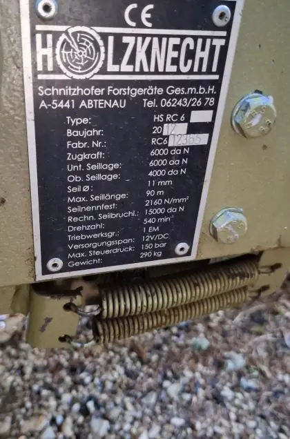 Holzknecht Seilwinde HS RC 6