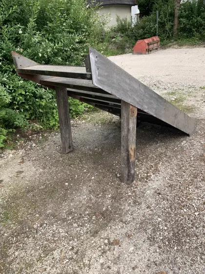 Stiege aus Stahlblech