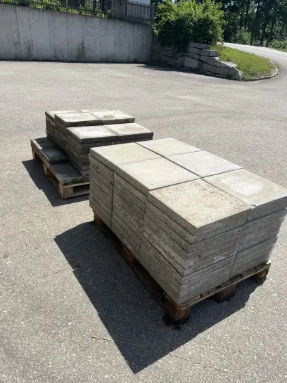 Betonplatten, Gehwegplatten