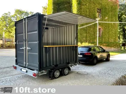 Verkaufscontainer, Barcontainer, Containeranhänger 10 Fuß