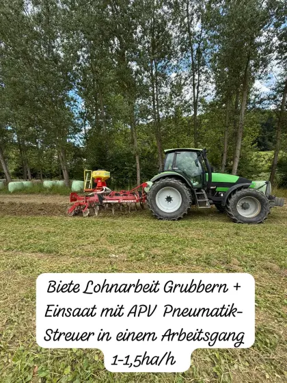 Biete Lohngrubbern und Pflügen