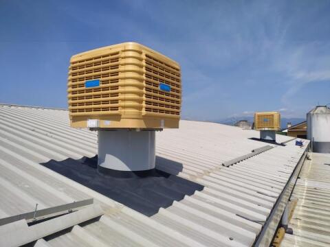 Roof Befeuchtungskühler für Stallung, Halle, Zelt