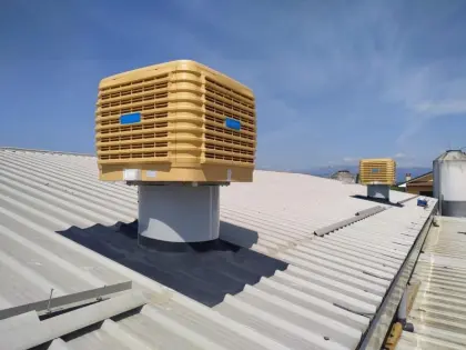 Roof Befeuchtungskühler für Stallung, Halle, Zelt