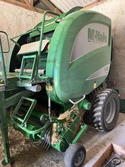 Rundballenpresse McHale V6.750, 25 Messer, Monobelt, Agreto