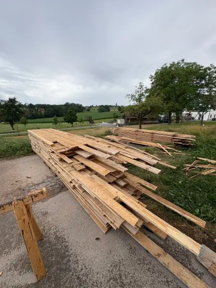 150 m² Rauschalungsbretter