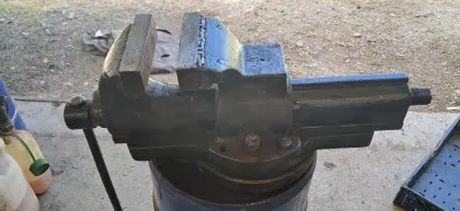 Schraubstock, sehr schwer, ca. 60 kg