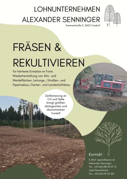 Forstmulchen und Rekultivieren