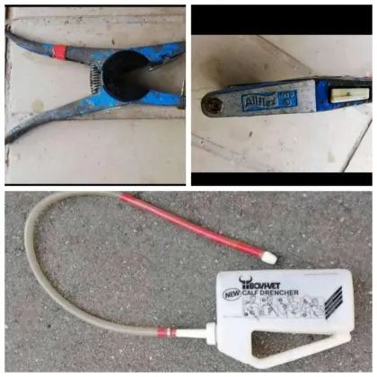 Drencher BOVI-Vet und Ohrmarkenzange Allflex
