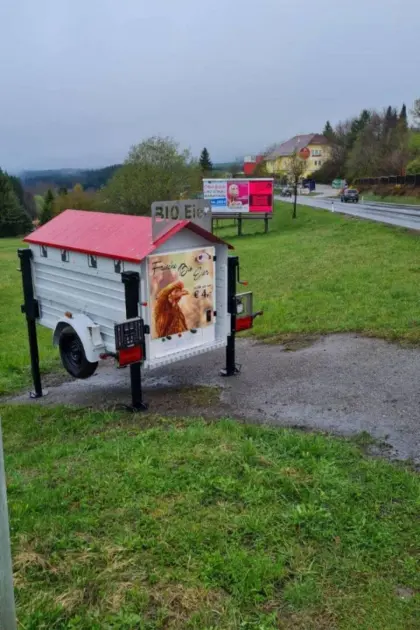 Verkaufe mobilen Eierverkaufsautomaten