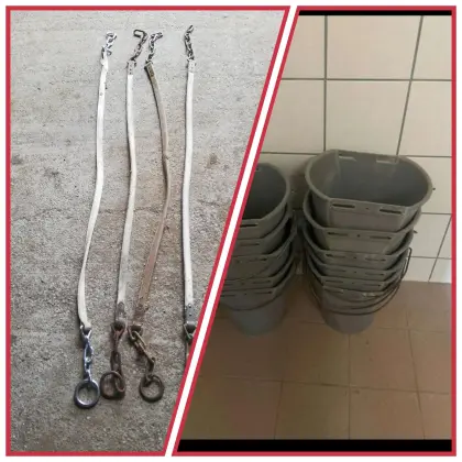Tränkeeimer, Kälbereimer mit Ventil, Rinderanbindung