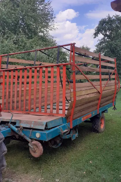 Steyr Hamster Junior Ladewagen