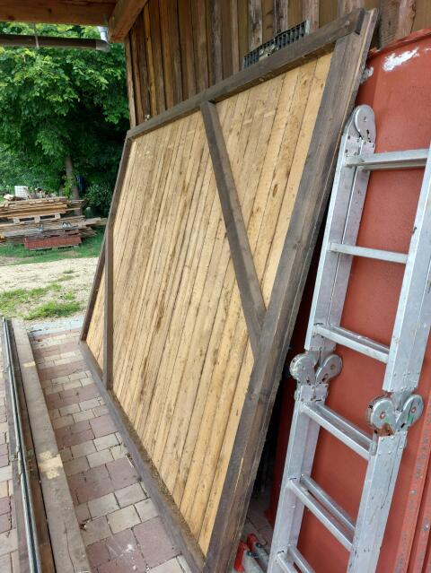 Holzschiebetor