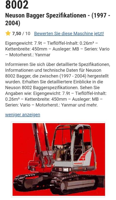 Neuson 8002/8003