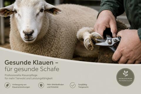 Klauenschneiden, Schafe, Ziegen