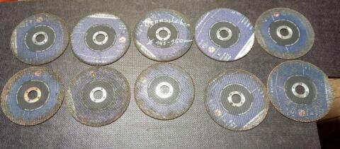 10 gebrauchte Trennscheiben Metall