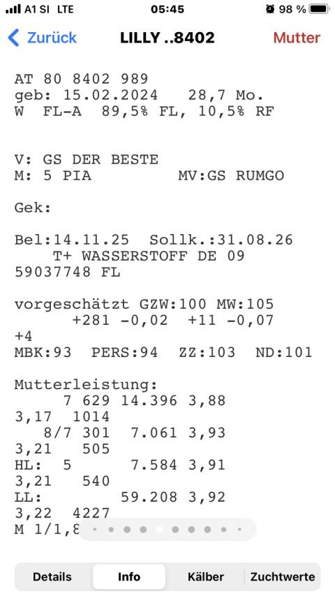 Bio-Zuchtkalbin
