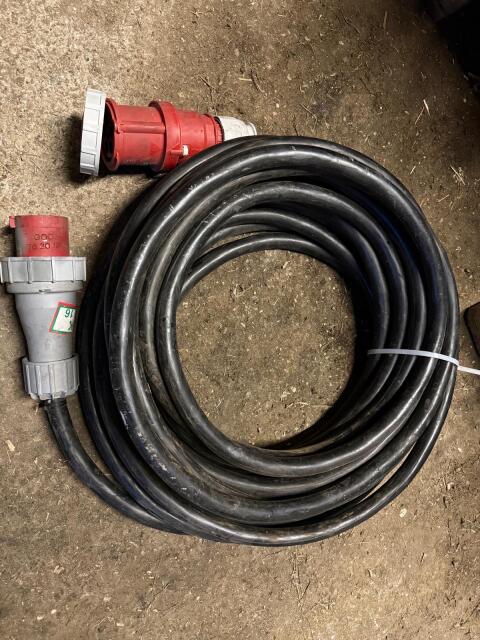 63 A Starkstromkabel 25 m, H07RN-F 5 x 16 mm²