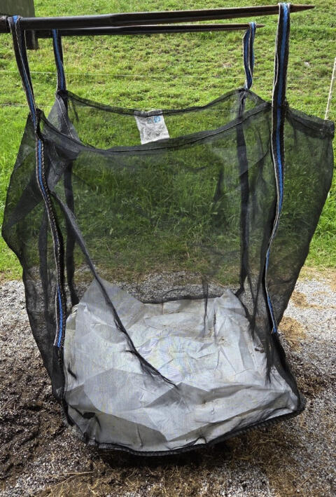 WOODBAGS Big-Bag für Brennholz mit Sternenboden, gebraucht