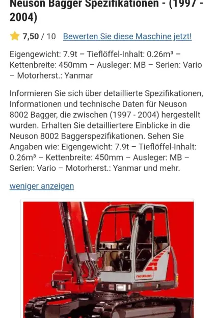 Neuson 8002/8003
