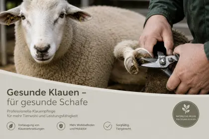 Klauenschneiden, Schafe, Ziegen