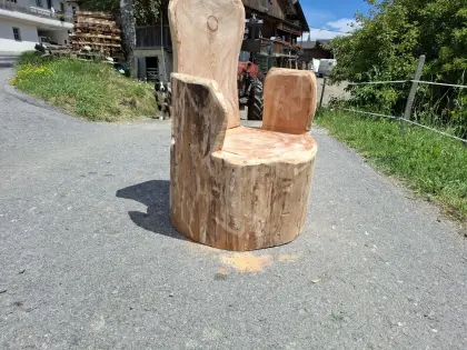 Sitzgelegenheit aus Lärchenholz