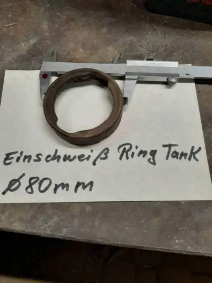 Stahlstutzen für Tankreparatur