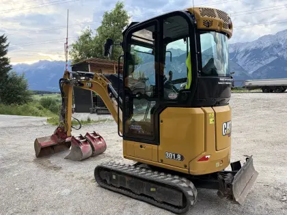 CAT 301.8 Minibagger, Bj. 2020, nur 835 Bstd.
