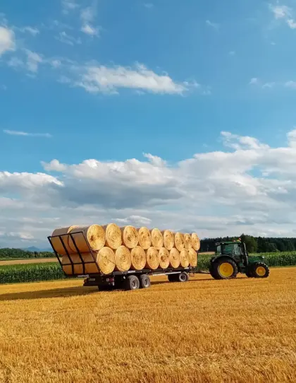 Strohrundballen und Quaderballen zu verkaufen