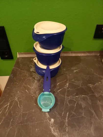3 Tupperware-Dosen mit Deckel