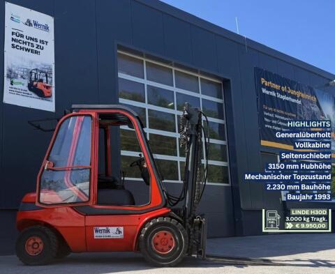 Linde Leckerbissen Diesel-3-Tonner Linde H30D