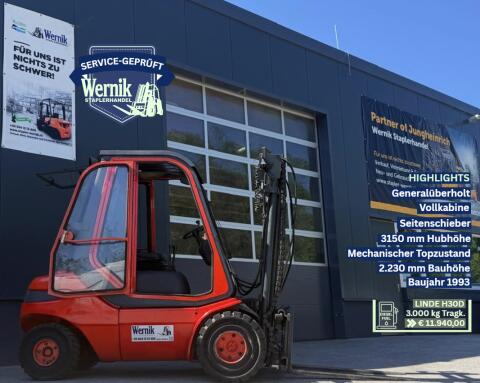 Linde Leckerbissen Diesel-3-Tonner Linde H30D