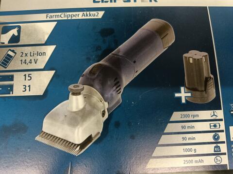 Farm Clipster Schermaschine Akku2