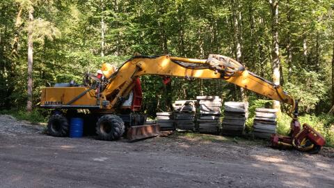 Liebherr 924 mit Woody 60