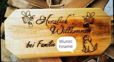 Holzschild