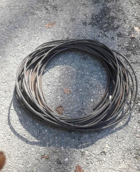 Forstseil Stahl 11 mm ca. 60 m