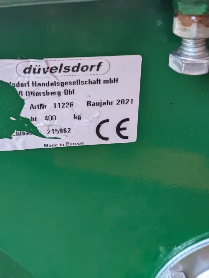 Düvelsdorf Stratos Kehrmaschine Bj. 2021