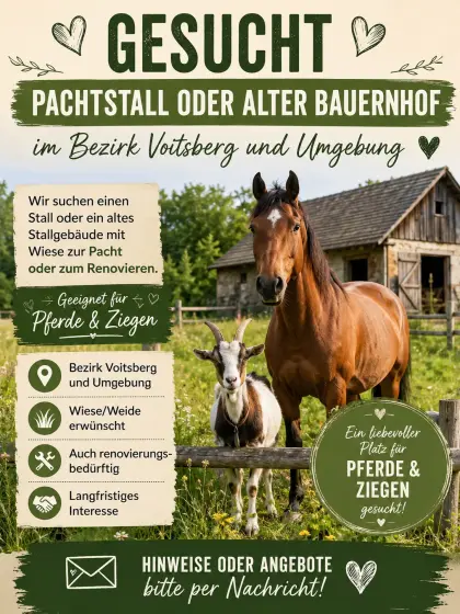 Suche Pachtstall