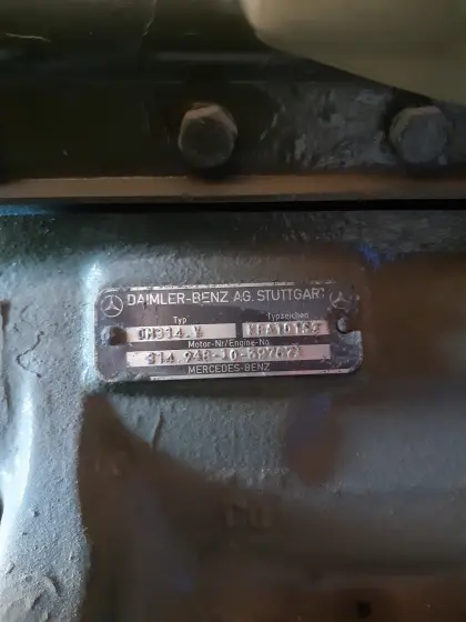 Motor Mercedes-Benz OM 314 mit Motorservice
