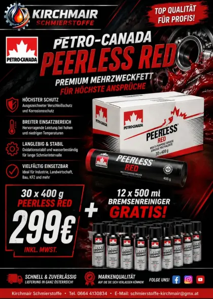 30x 400 g Petro-Canada Peerless Red Hochleistungsfett