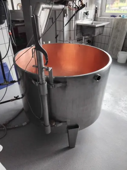 Verkaufe Kupfer Käsekessel