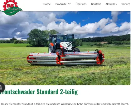 BBU Clementer 550 F Front-Kammschwader zu verkaufen, Top