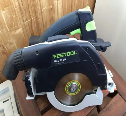 Akku-Handkreissäge Festool HKC 55 EB-Plus mit Zubehör